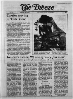 Carrier moving to `Oak View` George`s owner\ 98, one of `very few