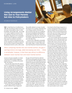 Living Arrangements Matter Not Just to Your Parents but Also to