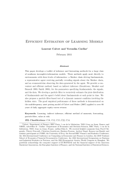 Efficient Estimation of Learning Models