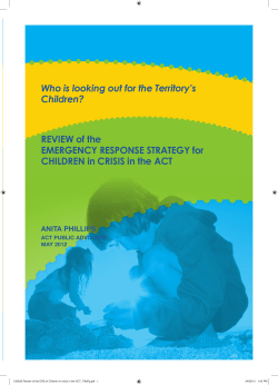 REVIEW of the EMERGENCY RESPONSE STRATEGY for
