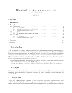 RLumModel - Using own parameter sets