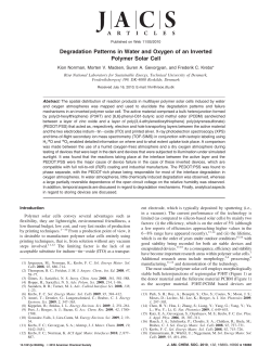 Degradation Patterns in Water and Oxygen of an