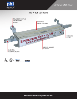 ARM-A-DOR FAQ - Precision Hardware