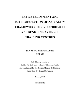 the development and implementation of a quality - DORAS