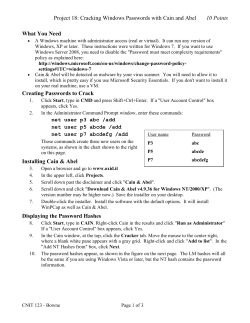 Cracking Windows Passwords with Cain and Abel