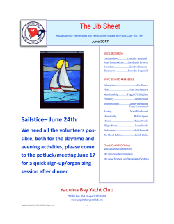 The Jib Sheet - Yaquina Bay Yacht Club