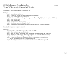 Cal Poly Pomona Foundation, Inc. 3/30/2010 Time