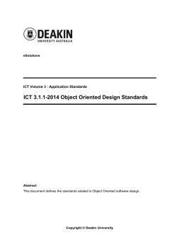 ICT 3.1.1-2014 Object Oriented Design Standards