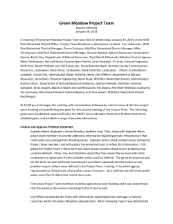Green Meadow Project Team - Wild Rice Watershed District