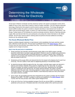 Determining the Wholesale