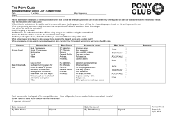 Competitions - The Pony Club