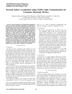 Towards Indoor Localization using Visible Light - RAM-LAB