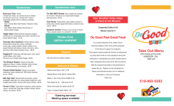 Take Out Menu 519-962-5582