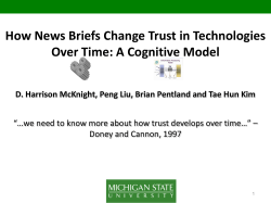 How News Briefs Change Trust in Technologies Over Time: A