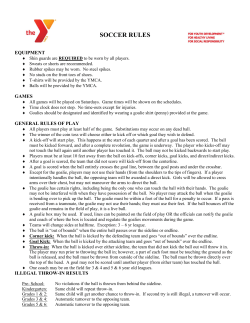 SOCCER RULES