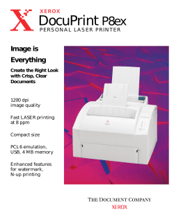 DocuPrint P8ex