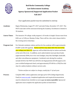 Application Instructions Packet