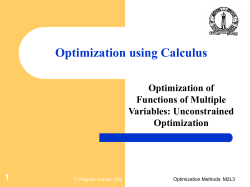 Optimization Techniques