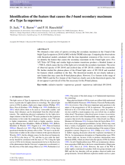 Identification of the feature that causes the I