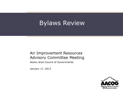 Slide 1 - Alamo Area Council of Governments