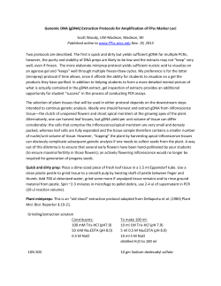 Genomic DNA (gDNA) Extraction Protocols for Amplification of FPsc