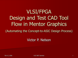 Mentor Graphics ASIC Design Flow