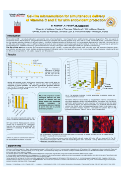 Gel-like microemulsion for simultaneous delivery of vitamins C and