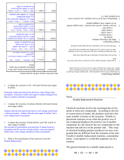 double replacement lab teacher answer key correct
