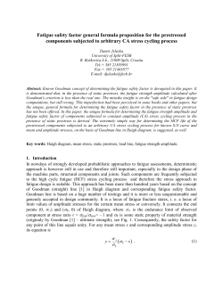Fatigue safety factor general formula proposition for