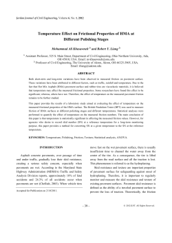 Temperature Effect on Frictional Properties of HMA at Different