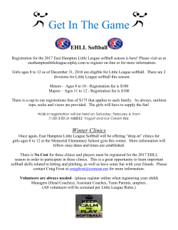 Get In The Game - East Hampton Little League