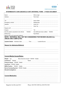 Magnolia unit referral form