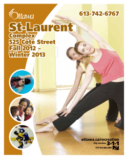 St-Laurent Complex Recreation Guide