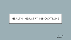 health industry innovations - Digital Trends Presentations