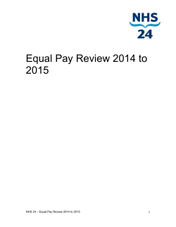 Equal Pay Review 2014 to 2015 - WORD