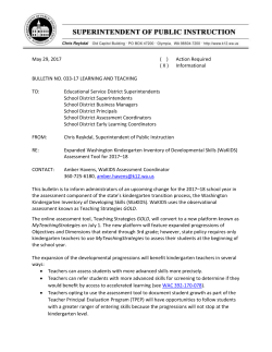Bulletin Template - Office of Superintendent of Public Instruction