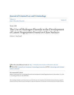 The Use of Hydrogen Fluoride in the Development of Latent