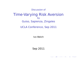 Discussion of Time-Varying Risk Aversion by Guiso