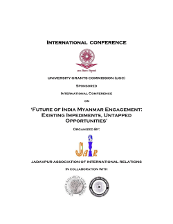 abstracts of the myanmar conference
