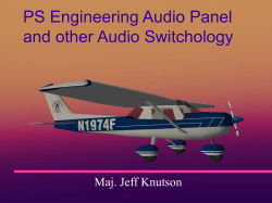Audio Panel Switchology