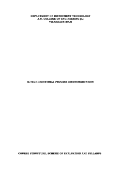 department of instrument technology