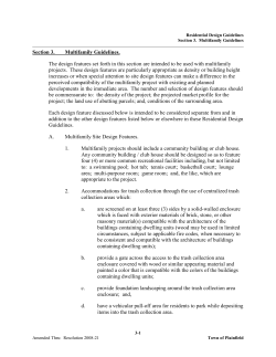 Section 3. Multifamily Guidelines. The design