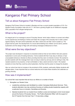 Kangaroo Flat Primary School Case Study