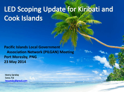 The Cost of Doing Business in the Pacific Islands: The Case of Fiji