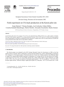 Field Experiment on CO2 Back-production at the