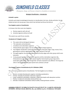 Classification Based on Mode of Nutrition
