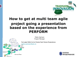 How to get at multi team agile project going a presentation