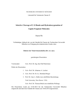 Selective Cleavage of CO Bonds and