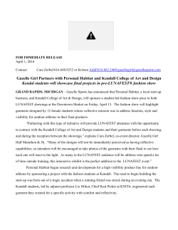 Gazelle Girl Partners with Personal Habitat and Kendall College of