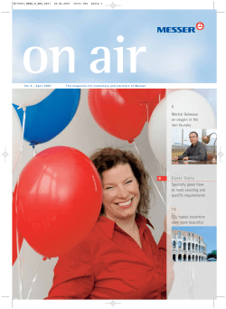 Specialty gases have to meet exacting and specific requirements 8